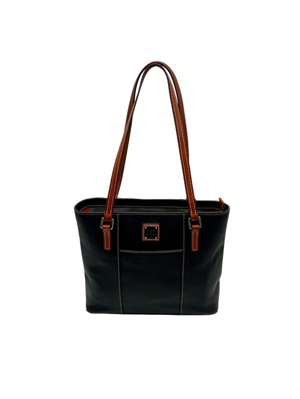 Dooney And Bourke Black Pebbled Leather Shoulder Bag